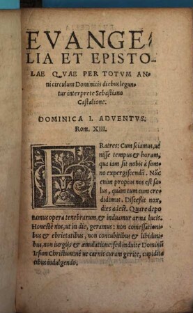 Epistolae et Evangelia ...