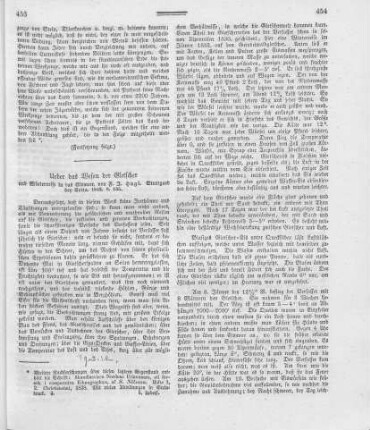 Ueber das Wesen der Gletscher und Winterreise in das Eismeer / von F[ranz] J[oseph] Hugi. - Stuttgard : Cotta, 1842