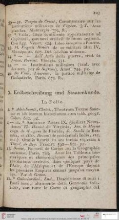 X. Erdbeschreibung und Staatenkunde
