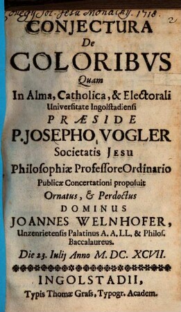 Coniectura de coloribus