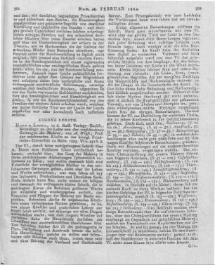 Weise, A.: Grundlage zu der Lehre von den verschiedenen Gattungen der Malerei. Halle, Leipzig: Ruff 1823