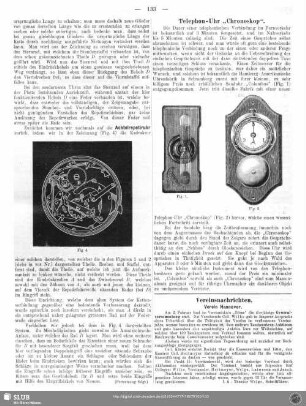Telephon-Uhr "Chronoskop"