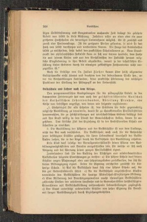 Volksschule und Lehrer nach dem Kriege