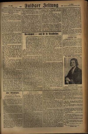 Dritte Ausgabe vom Samstag, den 15. Juni 1929.