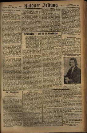 Dritte Ausgabe vom Samstag, den 15. Juni 1929.