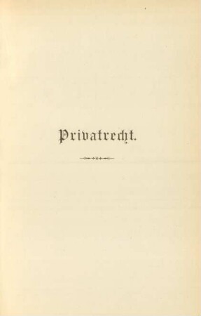 Privatrecht