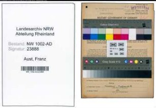 Entnazifizierung Franz Aust, geb. 25.06.1902 (Angestellter)
