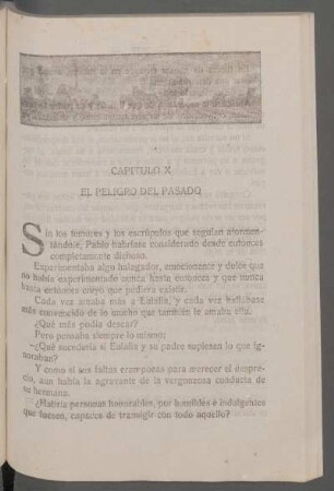 Capítulo X - El peligro del pasado