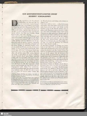 Ein unveröffentlichter Brief Robert Schumanns
