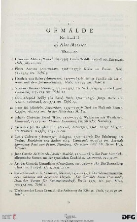 Alte Meister (Nr. 1-83)
