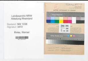 Entnazifizierung Werner Rinke , geb. 20.03.1920 (Jurist)