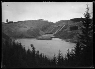 Blick auf die Bleilochsperre (Saalesperre)