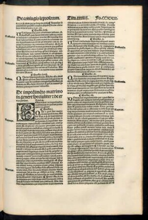 De impedimento matrimo in genere specialiter et de errore persone. Titul. iii.