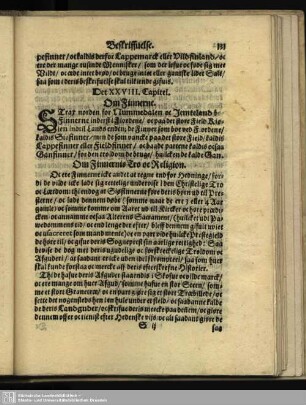 Det XXVIII. Capitel. Om Finnerne