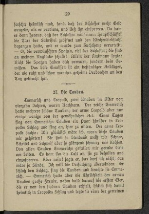 27. Die Tauben.