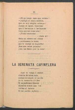 La serenata cafinflera