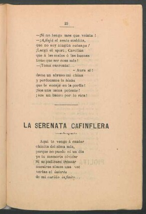La serenata cafinflera