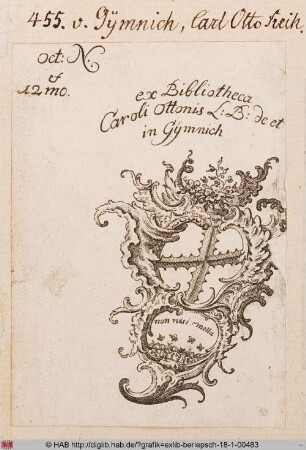 Exlibris des Carl Otto Gymnich