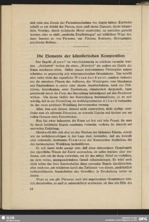 Die Elemente der künstlerischen Komposition