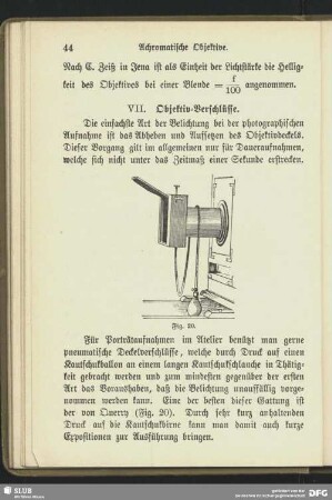VII. Objektiv-Verschlüsse