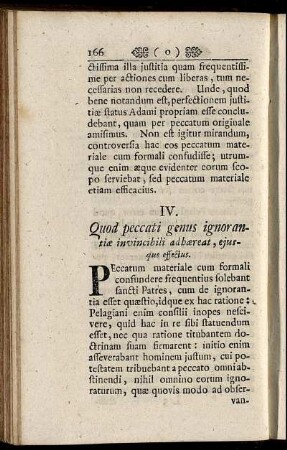 IV. Quod peccati genus ignorantiæ ...