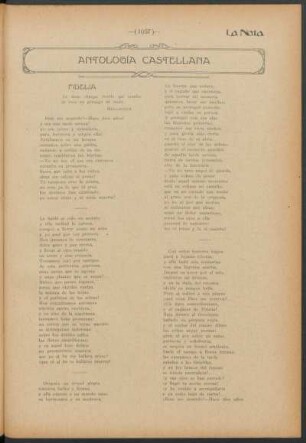 Antología castellana - Fidelia