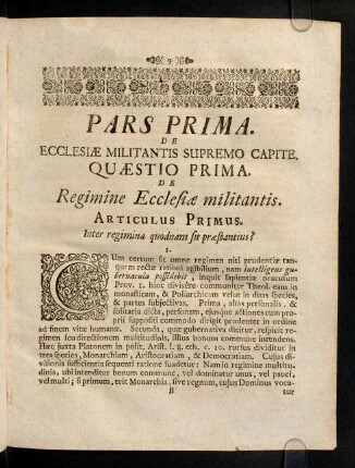9-25, Quaestio Prima