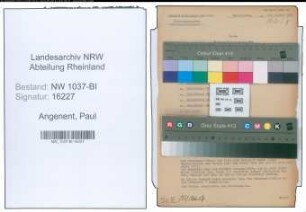 Entnazifizierung Paul Angenent , geb. 08.12.1909 (Arzt)