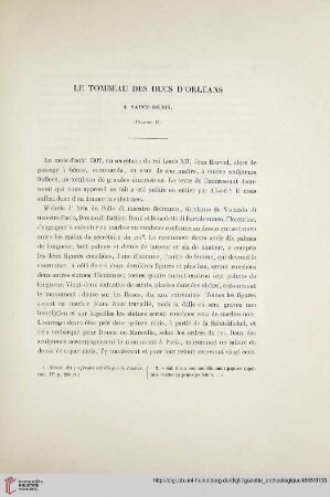 Le tombeau des ducs d’Orléans à Saint-Denis