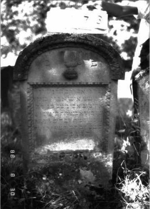 Grabstein 1173 (Index: 100098625) Maße HxBxT: 122x65x20 cm Symbolik: Levitenkanne: Grabstein 1173