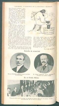 Retratos de actualidad [y] En el Círculo Militar - [Ilustración]