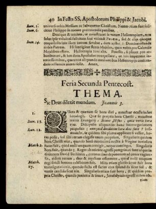 Feria Secunda Pentecost.