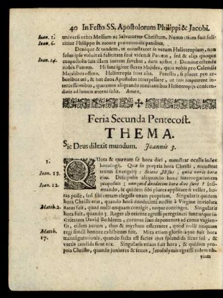 Feria Secunda Pentecost.