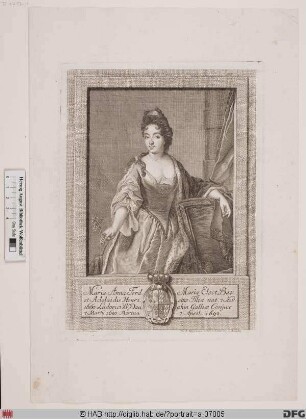 Bildnis Maria Anna Christina, "Grande" Dauphine von Frankreich, geb. Prinzessin von Bayern