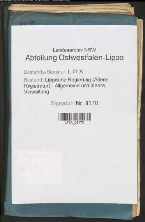 Benutzung der Landstraßen - Chaussee- (Wege-)gelderhebung, Bd. 7