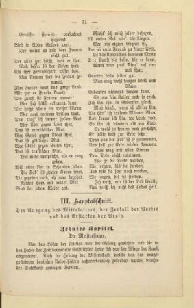 III. Hauptabschnitt