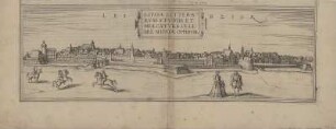 Ansicht von Leipzig, Kupferstich, 1572 : Lipsia Litterarvm Stvdiis Et Mercatvra Celebre Misniae Oppidvm = Leibzigk / [Stecher: Franz Hogenberg, Hrsg.: Braun u. Hogenberg]. - [Coloniae Agrippiniae] , [1572]. - 1 Kunstblatt : Kupferst. ; 47 x 15 cm