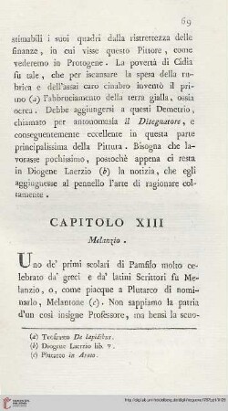 Capitolo XIII: Melanzio