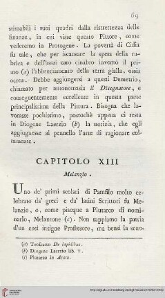 Capitolo XIII: Melanzio