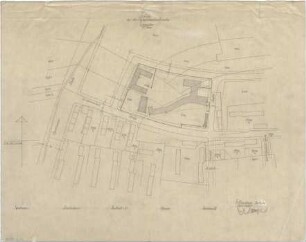 Gsaenger, Gustav; München, Fernpaßstr. 41; Hinterbärenbad- Schule mit Kindertagesstätte - Lageplan