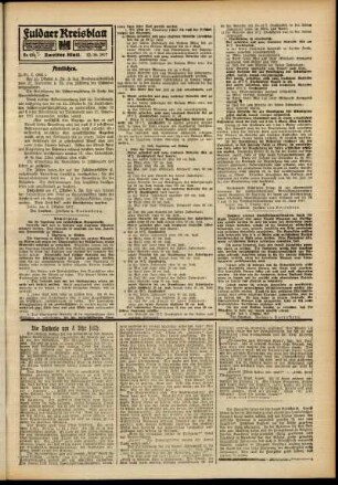 Zweite Ausgabe vom Samstag, den 13. Oktober 1917.