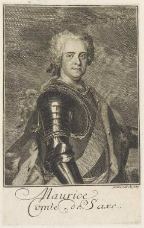 Bildnis des Maurice, Comte de Saxe