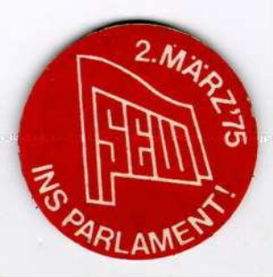 Sozialistische Einheitspartei Westberlin (SEW), 2. März 1975, Berlin (West)