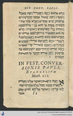 In Fest. Conversionis Pauli, Evangelium Matth. XIX.