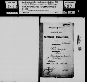 Imnau: Ablösung des Novalzehnten