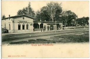Priestewitz. Bahnhof