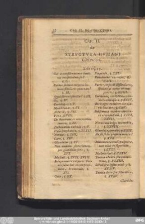 Cap. II. de Structura Humani Corporis.