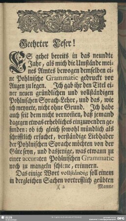 Geehrter Leser!