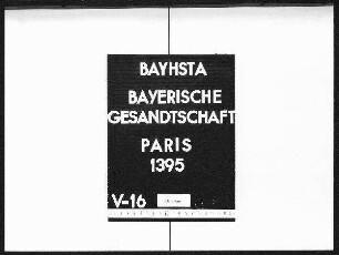 Die Anschriften von fremden Gesandtschaften und Konsulaten in Paris