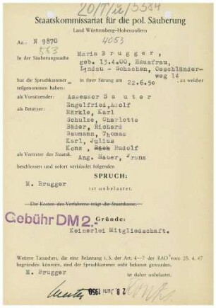 Brugger, Maria
